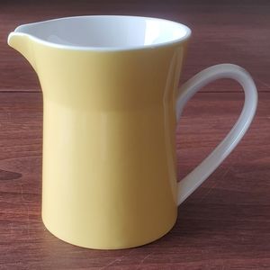 Mikasa Duplex Ben Seibel Creamer Yellow & White Japan Mid Vintage MCM Excellent